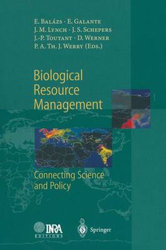 Biological Resource Management Connecting Science and Policy