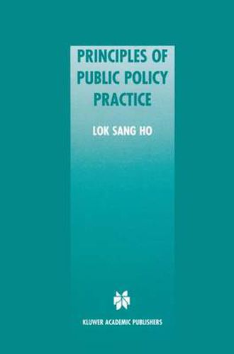 Cover image for Principles of Public Policy Practice