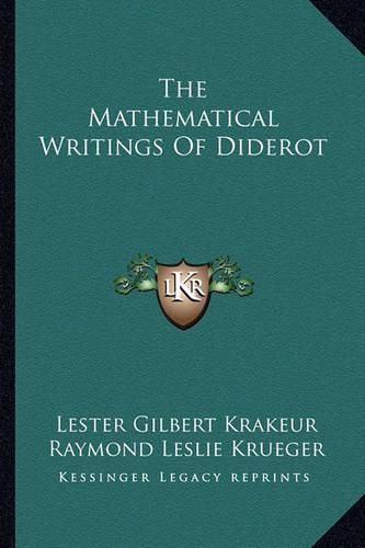 Cover image for The Mathematical Writings of Diderot