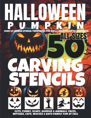 Cover image for Halloween Pumpkin Carving Stencils
