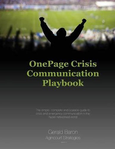 Cover image for One Page Crisis Communication Playbook