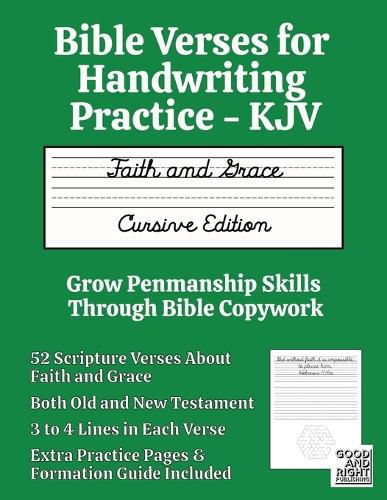 Cover image for Bible Verses for Handwriting Practice - KJV