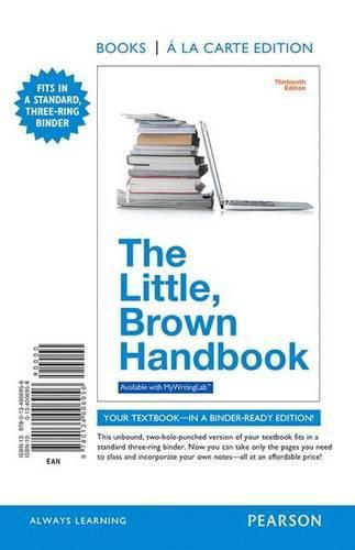 The Little, Brown Handbook, Books a la Carte Edition