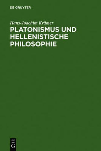 Cover image for Platonismus und hellenistische Philosophie