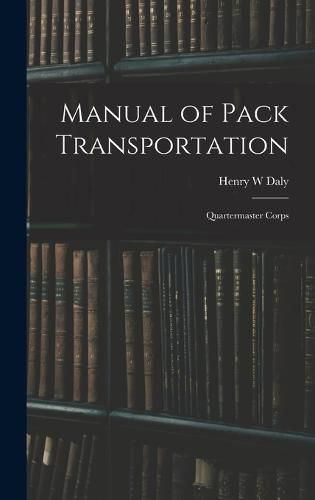 Cover image for Manual of Pack Transportation