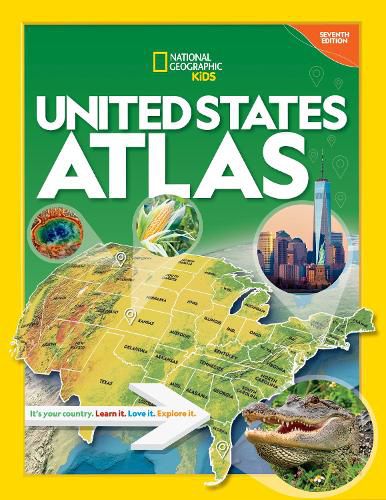 Cover image for National Geographic Kids United States Atlas 7th edition