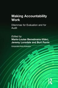 Cover image for Making Accountability Work: Dilemmas for Evaluation and for Audit