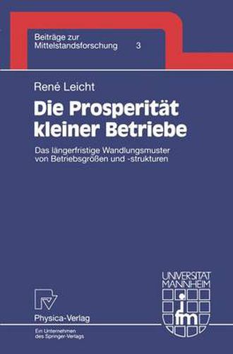 Cover image for Die Prosperitat Kleiner Betriebe