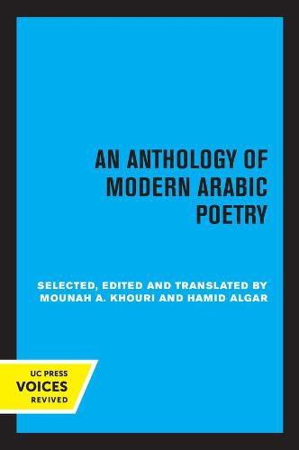 Cover image for An Anthology of Modern Arabic Poetry