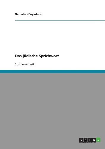 Cover image for Das Judische Sprichwort