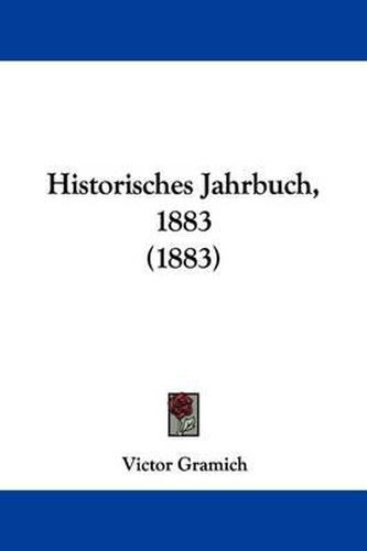 Cover image for Historisches Jahrbuch, 1883 (1883)