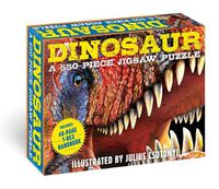Cover image for Dinosaurs: 550-Piece Jigsaw Puzzle & Book: A 550-Piece Family Jigsaw Puzzle Featuring the T-Rex Handbook!