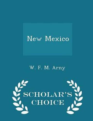 Cover image for New Mexico - Scholar's Choice Edition