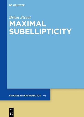 Cover image for Maximal Subellipticity