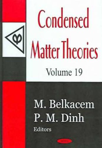 Cover image for Condensed Matter Theories, Volume 19