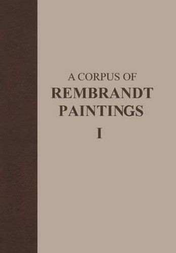 Cover image for A Corpus of Rembrandt Paintings: 1625-1631