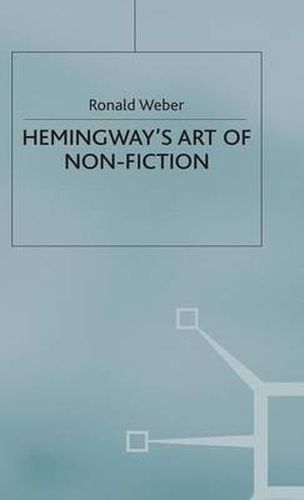 Cover image for Hemingway's Art of Non-Fiction