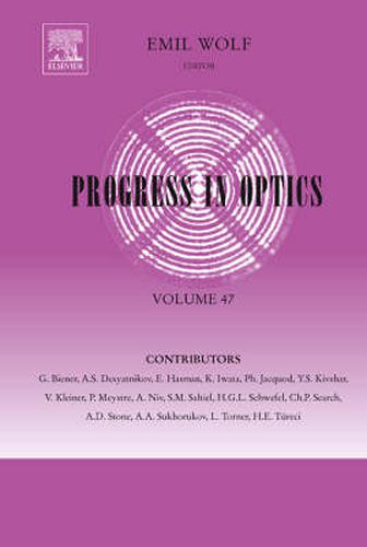 Cover image for Progress in Optics