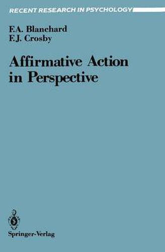 Cover image for Affirmative Action in Perspective