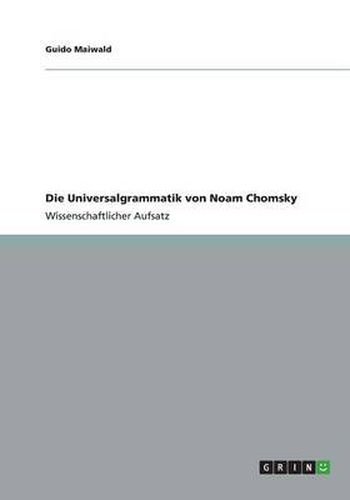 Cover image for Die Universalgrammatik von Noam Chomsky