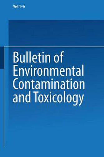 Cover image for Bulletin of Environmental Contamination and Toxicology