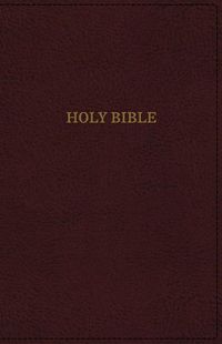 Cover image for KJV Holy Bible, Super Giant Print Reference Bible, Deluxe Burgundy Leathersoft, Thumb Indexed, 43,000 Cross References, Red Letter, Comfort Print: King James Version