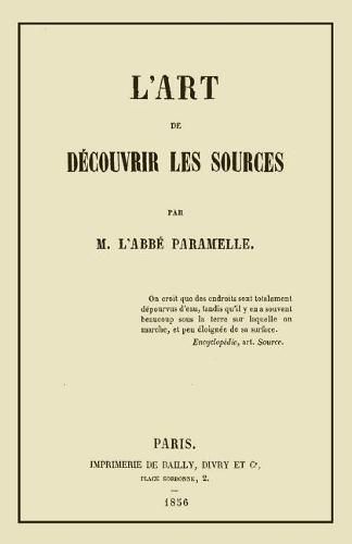 Cover image for L'Art de Decouvrir les Sources: La Geognosie