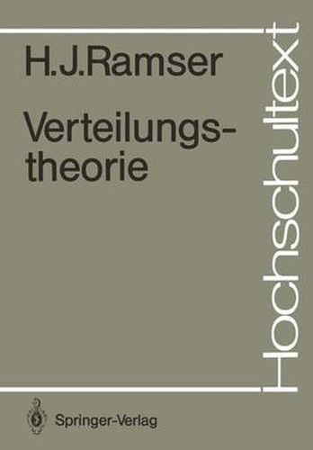 Cover image for Verteilungstheorie