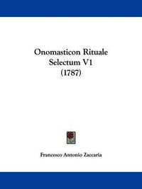 Cover image for Onomasticon Rituale Selectum V1 (1787)