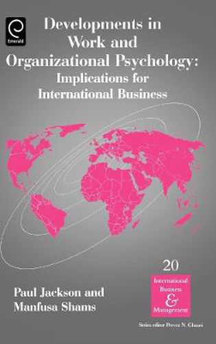 Cover image for Developments in Work and Organizational Psychology: Implications for International Business