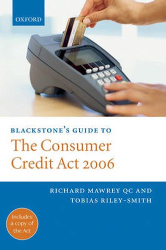 Cover image for Blackstone's Guide to the Consumer Credit Act