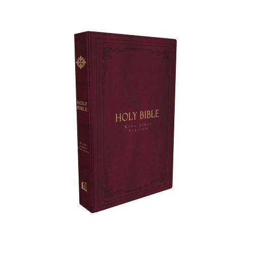 Cover image for KJV Holy Bible: Large Print Thinline, Vintage Series, Burgundy Leathersoft, Red Letter, Comfort Print: King James Version