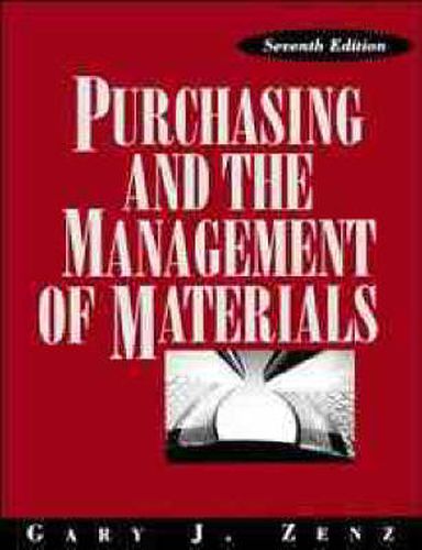 Cover image for Purchasing and the Management of Materials