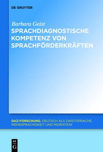 Cover image for Sprachdiagnostische Kompetenz von Sprachfoerderkraften