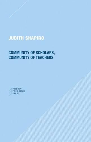 Cover image for Community of Scholars, Community of Teachers