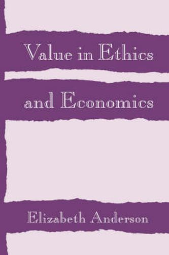 Cover image for Value in Ethics and Economics