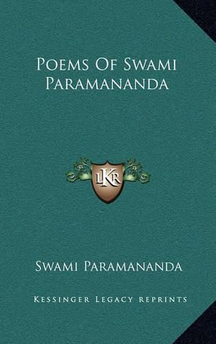 Poems of Swami Paramananda