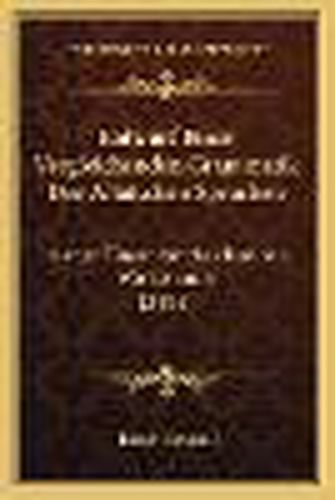 Cover image for Entwurf Einer Vergleichenden Grammatik Der Altaischen Sprachen: Nebst Einem Vergleichenden Worterbuch (1895)