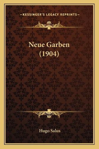 Cover image for Neue Garben (1904)