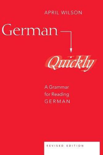 Cover image for German Quickly: A Grammar for Reading German