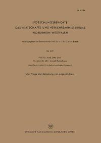 Cover image for Zur Frage Der Belastung Von Jugendlichen