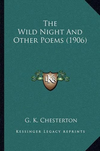 Cover image for The Wild Night and Other Poems (1906)