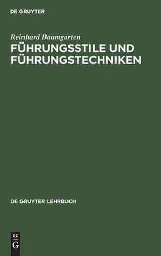 Cover image for Fuhrungsstile und Fuhrungstechniken