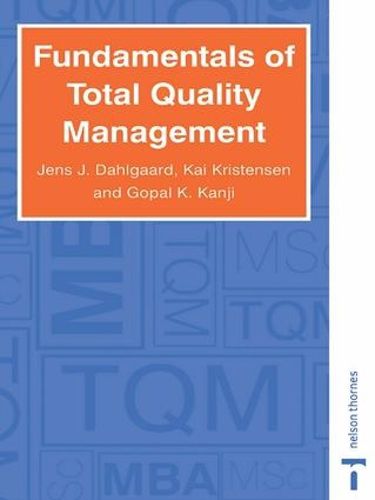 Cover image for Fundamentals of Total Quality Management