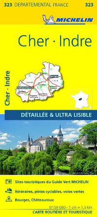 Cover image for Cher, Indre - Michelin Local Map 323