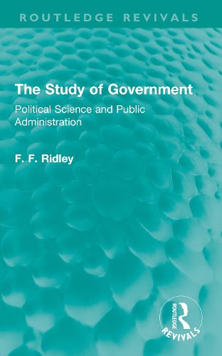Cover image for The Study of Government