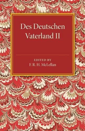 Cover image for Des Deutschen Vaterland: Volume 2