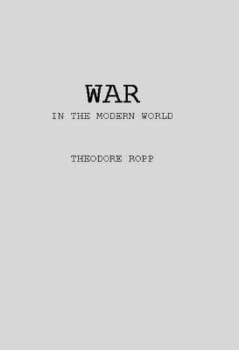 Cover image for War in the Modern World