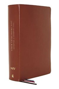 Cover image for NIV, Charles F. Stanley Life Principles Bible, 2nd Edition, Genuine Leather, Brown, Comfort Print: Holy Bible, New International Version