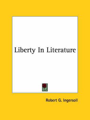 Cover image for Liberty in Literature